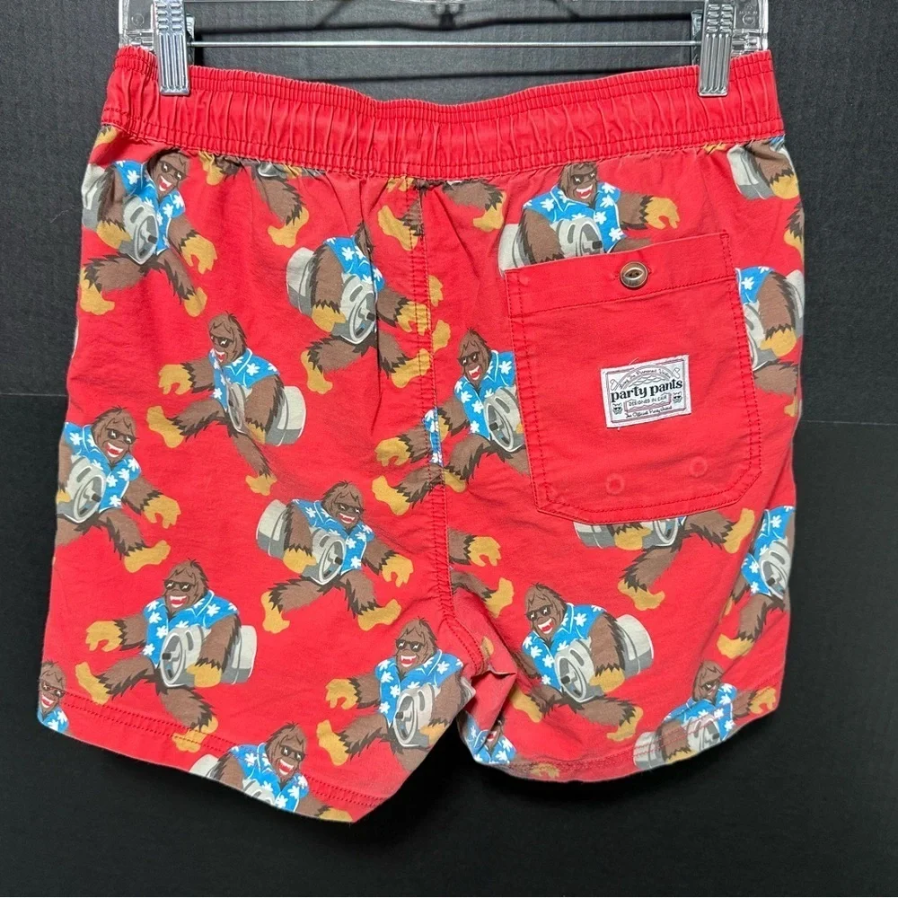 🪅Party Pants Red Yeti Swim Shorts